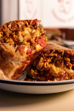 Burrito mañanero  at Gracias Madre in Mexico City