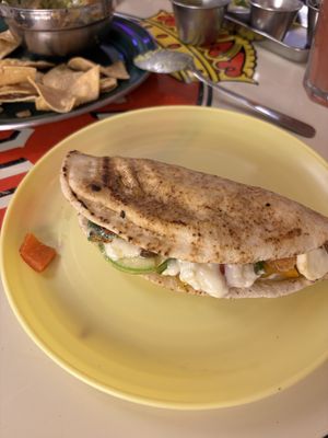 Quesadilla herbácea   at Gracias Madre in Mexico City