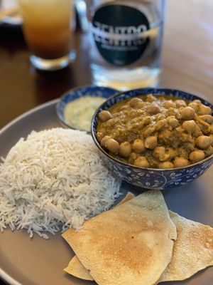 Chana masala at Drift Bar in Santa Teresa