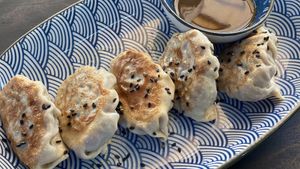 Gyosas at Drift Bar in Santa Teresa