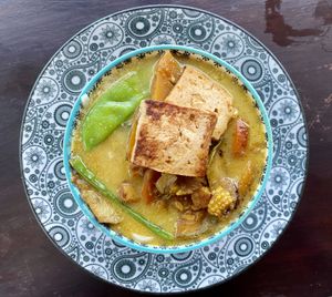 Thai curry soup at Drift Bar in Santa Teresa