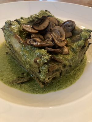 Mushroom pesto lasagna   at Drift Bar in Santa Teresa