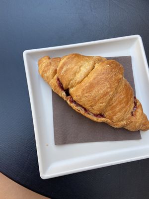 Croissant with jam at Sweet Coffee Beans in Bari