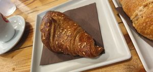 Vegan croissant at Sweet Coffee Beans in Bari