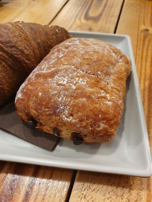 Vegan pain au chocolat at Sweet Coffee Beans in Bari