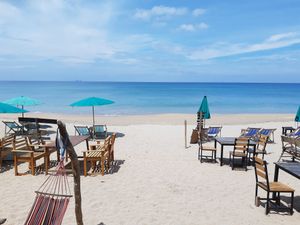 View from our table at Jai-Dee Home  in Koh Lanta