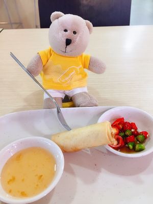 Spring roll 20 baht  at Good Taste Vegetarian - MBK in Bangkok