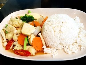 Vegan food at Good Taste Vegetarian - MBK in Bangkok