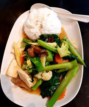 Vegan food at Good Taste Vegetarian - MBK in Bangkok