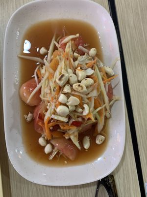 Papaya Salad - #25 at Good Taste Vegetarian - MBK in Bangkok