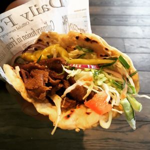 Vegan kebab  at Sanba in Antwerpen