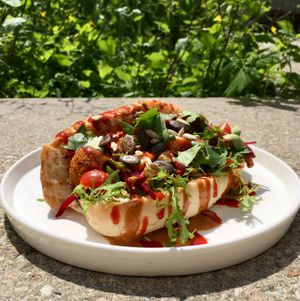 Vegan Broodje Kroket at Sanba in Antwerpen