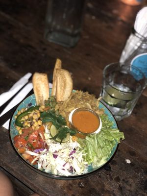 Mexican jackfruit bowl. at The Hideout in Unawatuna