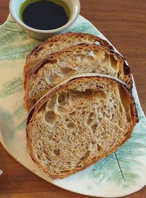 Sourdough bread...just perfect! at The Ollerod in Beaminster