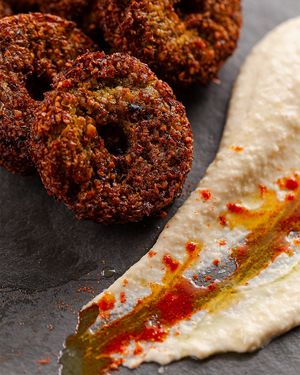 Falafel with homus at Casa de Nara in Joao Pessoa