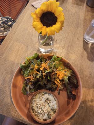 Quiche de grão de bico at Casa de Nara in Joao Pessoa