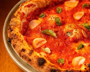 Marinara pizza  at Casa de Nara in Joao Pessoa