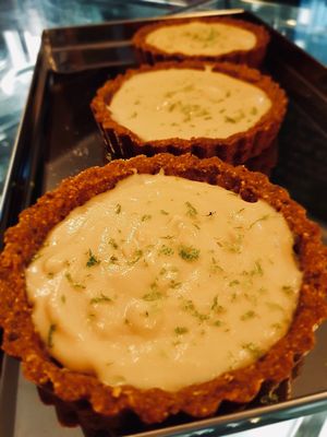 Lemon tartelete. Gluten free. at Casa de Nara in Joao Pessoa