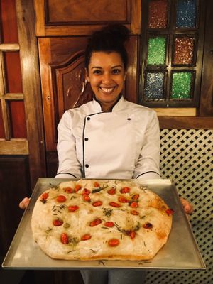 Focaccia.  at Casa de Nara in Joao Pessoa