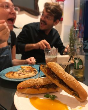 Banana peel sub at Casa de Nara in Joao Pessoa