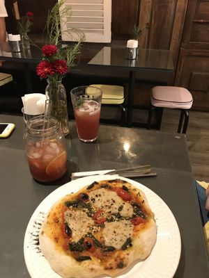 Pizza and artisanal sodas at Casa de Nara in Joao Pessoa