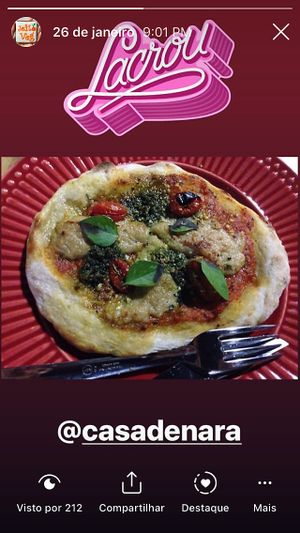 Pizza marguerita at Casa de Nara in Joao Pessoa