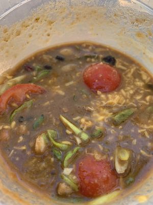 Vegan chilli  at Idyllwild Brewpub in Idyllwild