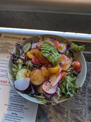 Avocado ponzu salad at Idyllwild Brewpub in Idyllwild