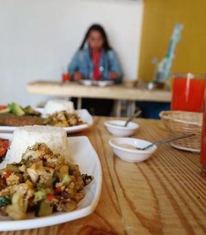 Menu of the day - always a pleasure at Encanto in Bogota