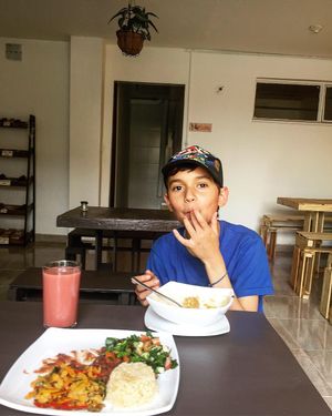 Enjoying with my boy at Encanto in Bogota