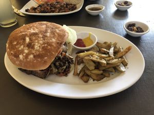 Hamburguesa especial  at Encanto in Bogota