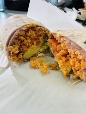 Vegetarian Burrito  at El Faro in Chicago