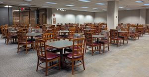 seating at Adventist Health Garden Cafe in Portland