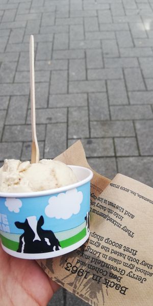 Vegan cookie dough ice cream at Ben & Jerry's in Rotterdam