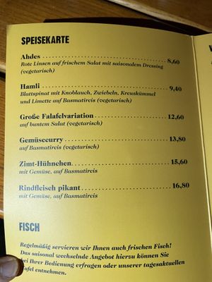 Vegetarisch ist quasi vegan  at Bedouin in Darmstadt