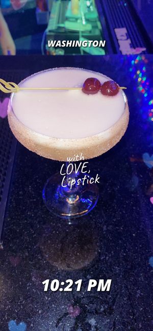 Signature sPACYcLOUd drink “GIO"  at sPACYcLOUd Lounge in Washington