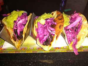 Vega. Tacos at sPACYcLOUd Lounge in Washington
