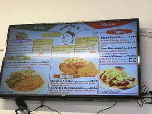 Main menu template  at Lupita's Bakery in Seaside