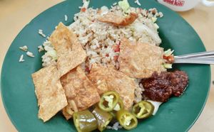 Fried rice at Ming Hoe Vegetarian Food in Central Singapore