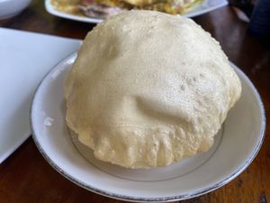 The perfect pappadam   at Matey Hut in Ella