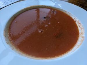 Tomato soup at Matey Hut in Ella