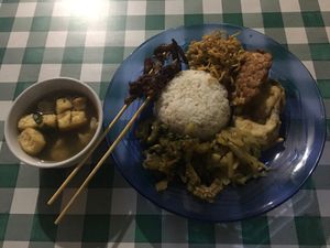 Mix Rice at Depot Veggie in Yogyakarta