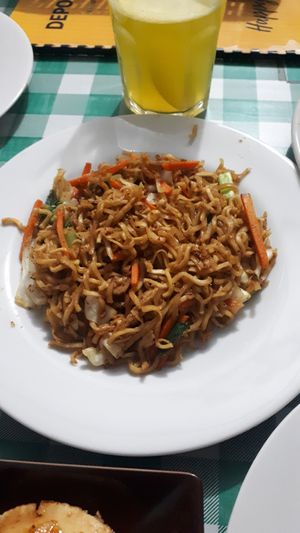 Fried noodles at Depot Veggie in Yogyakarta