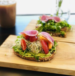 Organic Avocado toast  at Greens N Things in Brea