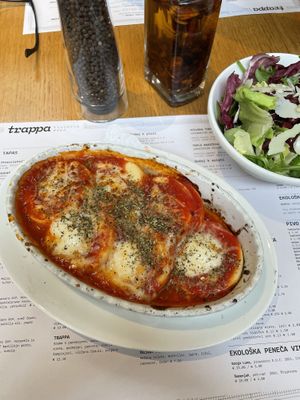 Gnocchi alla romana, vegetarian  at Trappa in Ljubljana