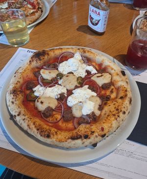 Beyond minced meat and two types of vegan cheese 👌 at Trappa in Ljubljana