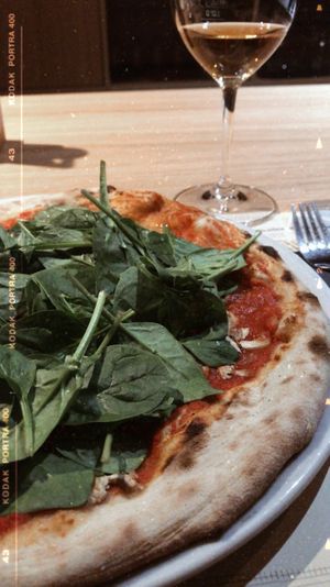 Delicious. Also if you like really sweet wine order rumeni muškat - it is also vegan. at Trappa in Ljubljana