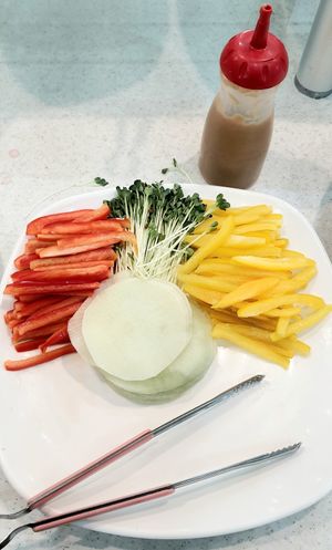 radish wraps with mustard sauce #Veganuary at Tteul Ahn Chae in Suwon