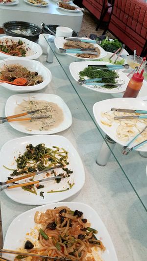 Side dish section 반찬 at Tteul Ahn Chae in Suwon