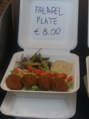 Falafel plate at Papa's Falafel in Dublin